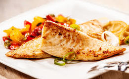 Tilapia (vis) in rode saus / fish in red sauce